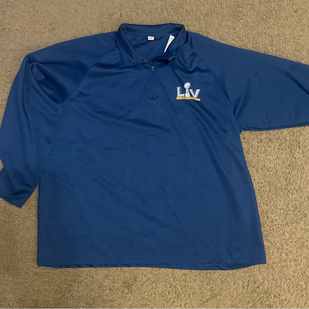 NFL Superbowl LV  XXL Blue Concierge Super Bowl Suite Team Member Pullover